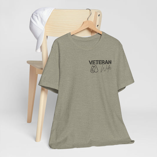 Veteran Wife T-Shirt — Proud Military Spouse Tee