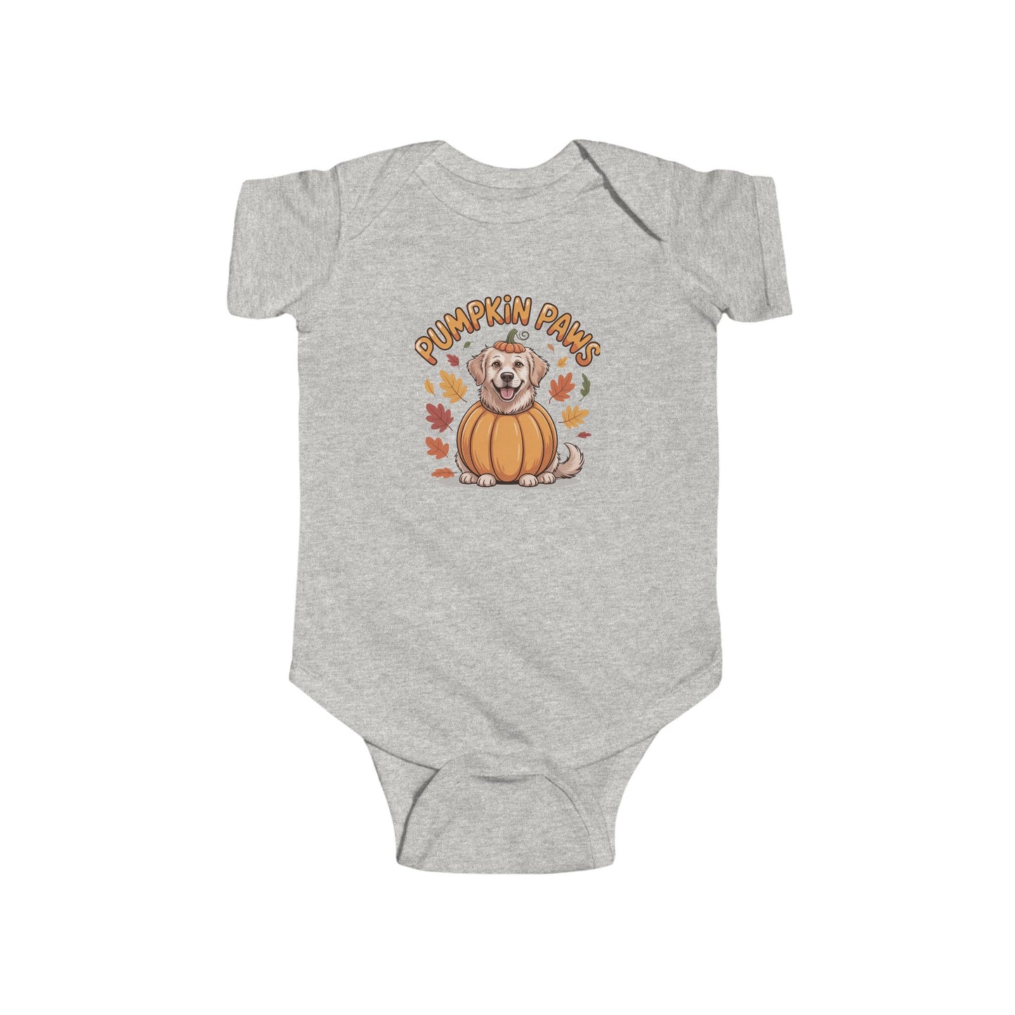 Pumpkin Paws Infant Bodysuit, Cute Baby Halloween Outfit, Autumn Cat Bodysuit, Fall Baby Clothes, Adorable Baby Gift