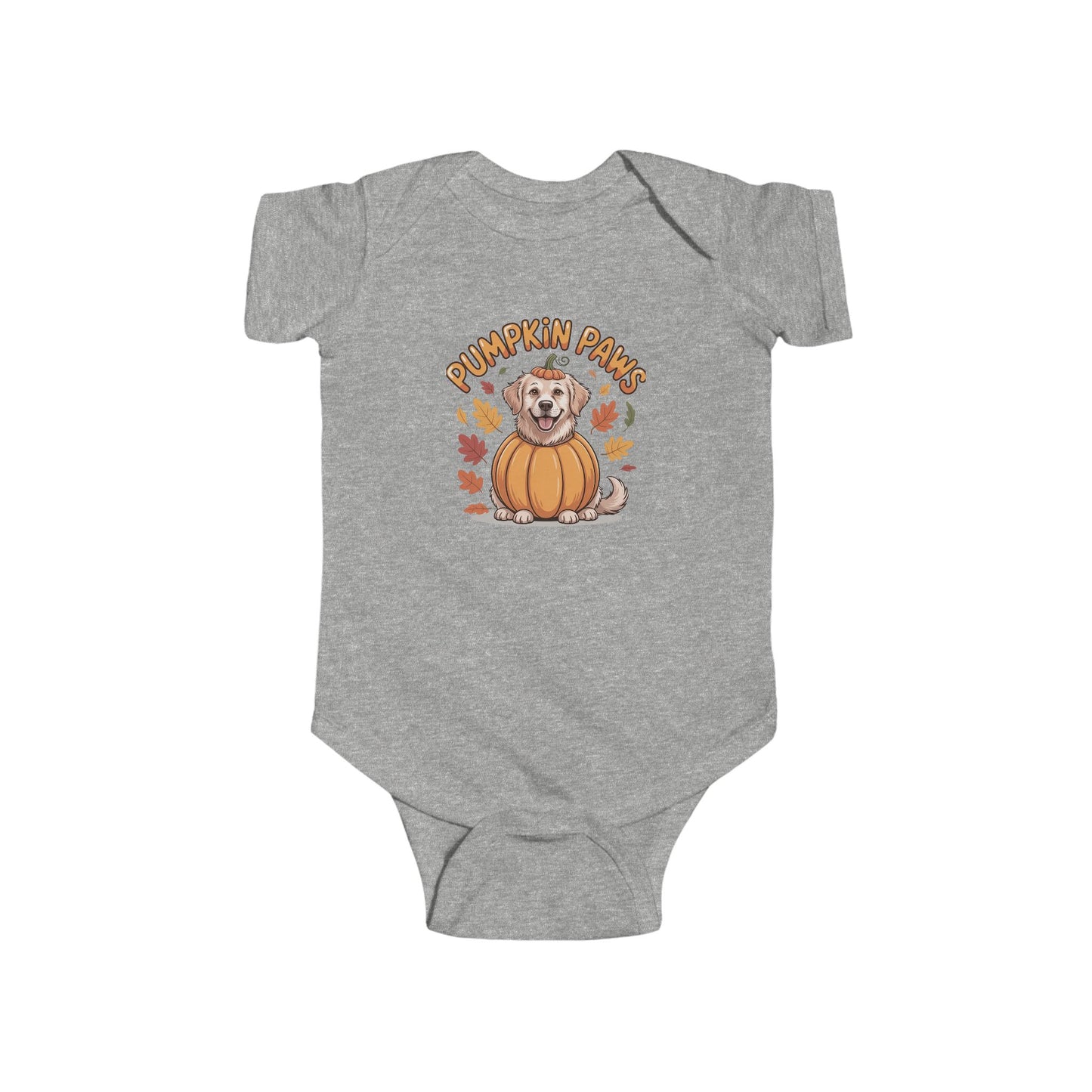 Pumpkin Paws Infant Bodysuit, Cute Baby Halloween Outfit, Autumn Cat Bodysuit, Fall Baby Clothes, Adorable Baby Gift