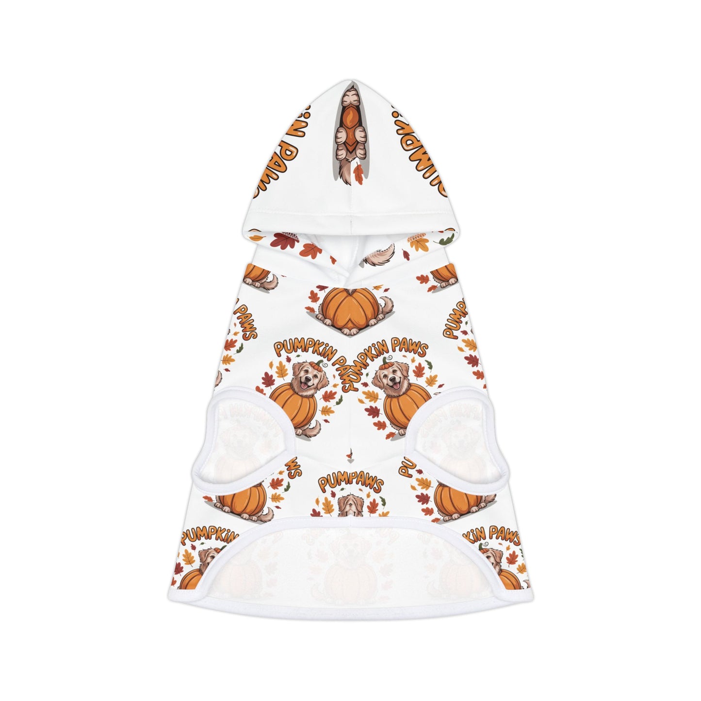 Cozy Autumn Pet Hoodie with Pumpkin Design | Cute Dog Winter Wear, Pet Costume, Halloween Outfits, Fall Fashion for Pets