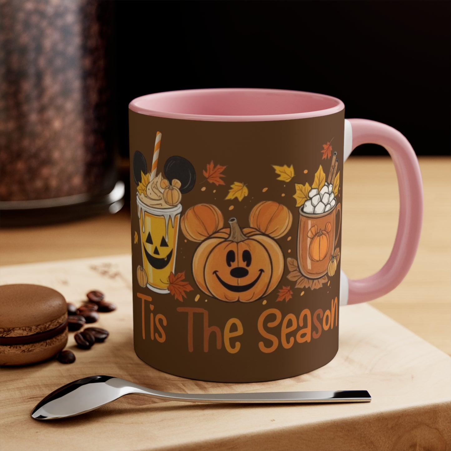 Festive Fall Accent Mugs | Halloween Coffee Cup, Autumn Drinkware, Seasonal Gift, Cozy Mug, Cute Kitchen Decor