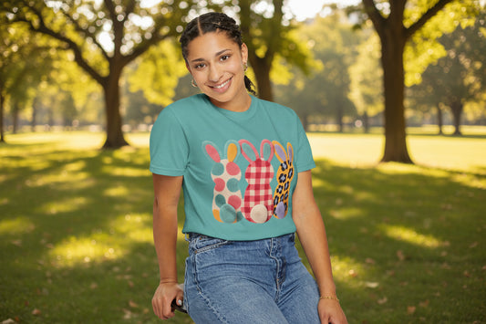Easter Bunny Trio Graphic T-Shirt