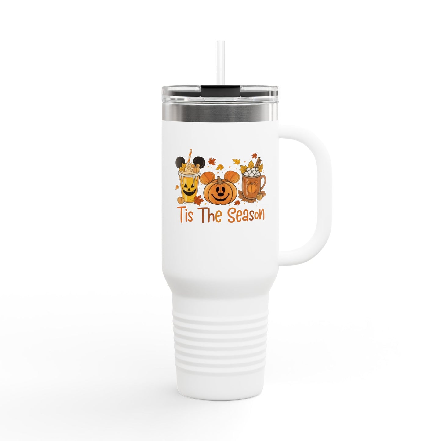 Tis The Season Insulated Travel Mug, 40oz - Fall Vibes, Pumpkin Spice Lover, Coffee Travel Cup, Halloween Gift