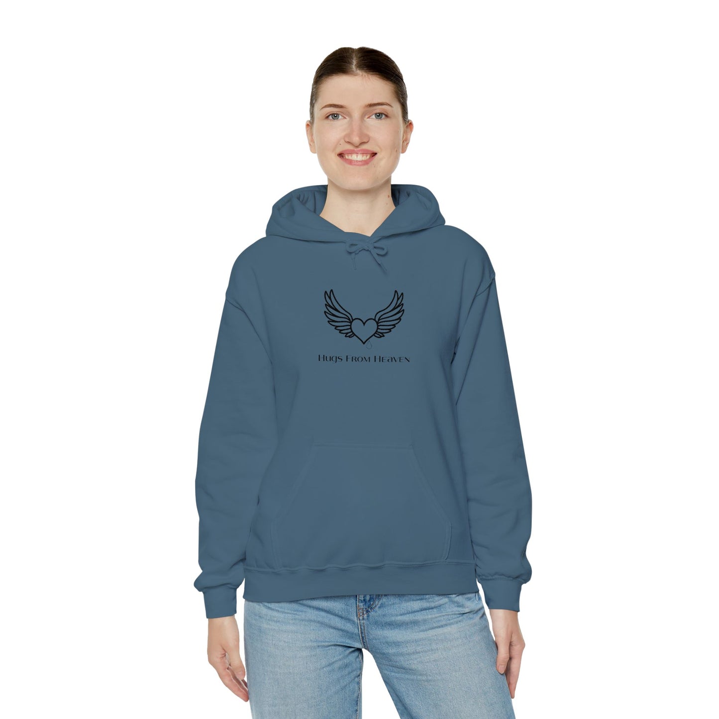 Hugs From Heaven Hoodie — Heart & Wings Memorial Sweatshirt