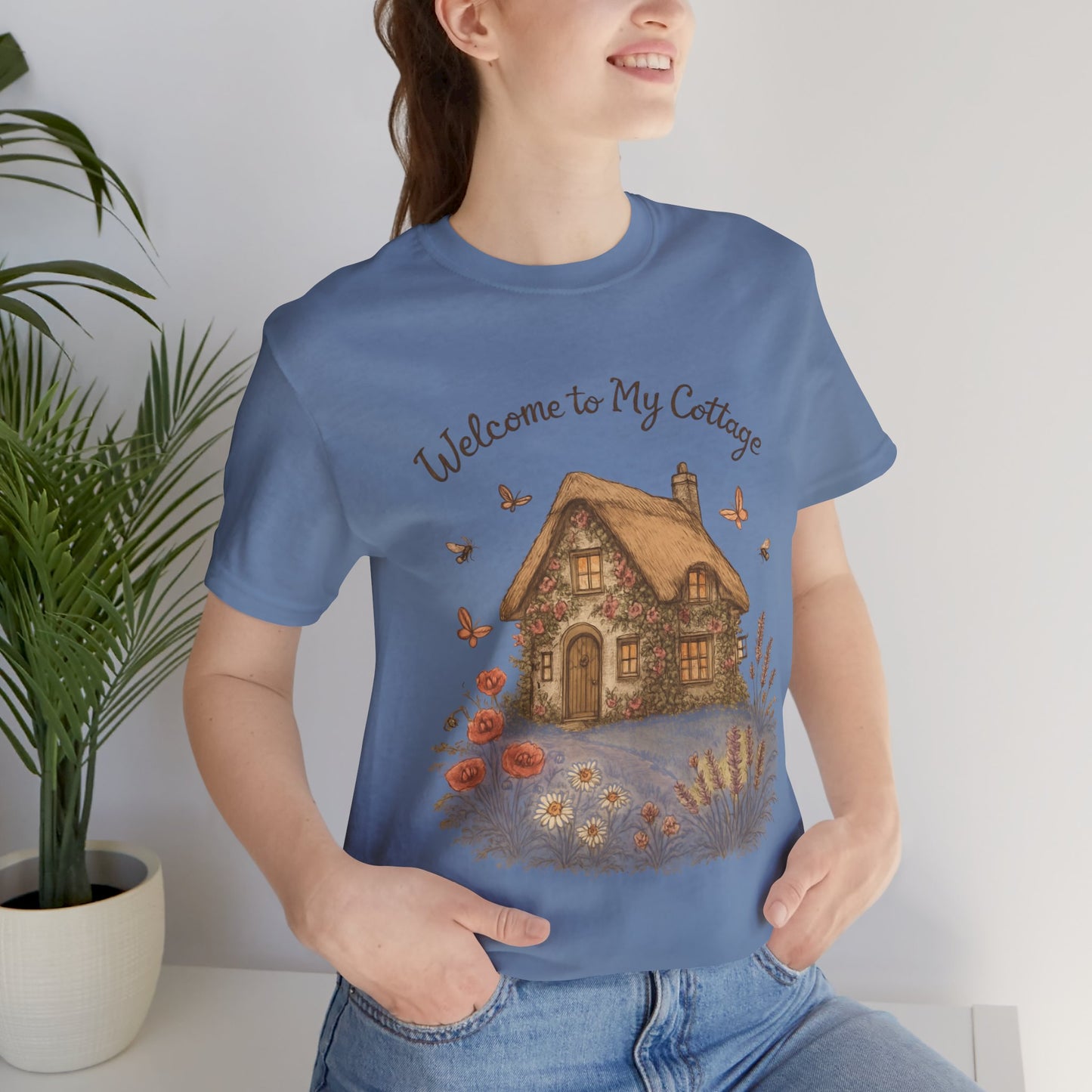 Cottage Tee - Relaxing English Countryside Short Sleeve Shirt