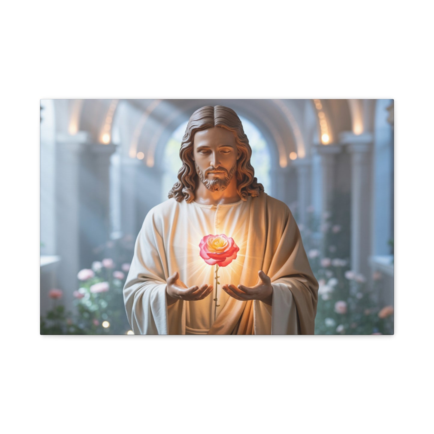 Inspirational Jesus Canvas Art, Religious Wall Decor, Faith-Based Home Decoration, Spiritual Gift for Believers, Church Wall Hanging, [...]