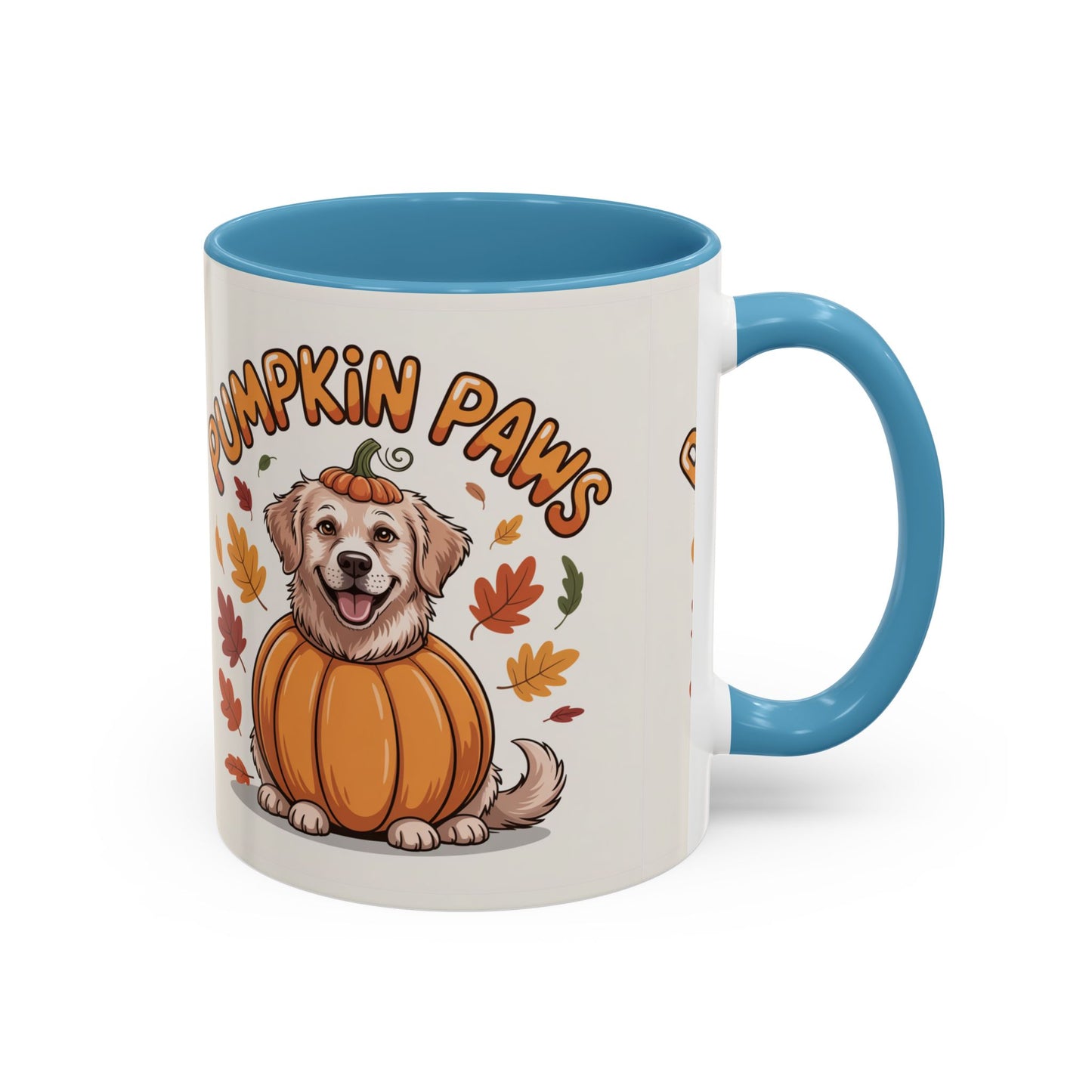 Fall Pumpkin Paws Coffee Mug, Dog Lover Gift, Autumn Home Decor, Cute Pet Mug, Halloween Coffee Cup, Seasonal Drinkware