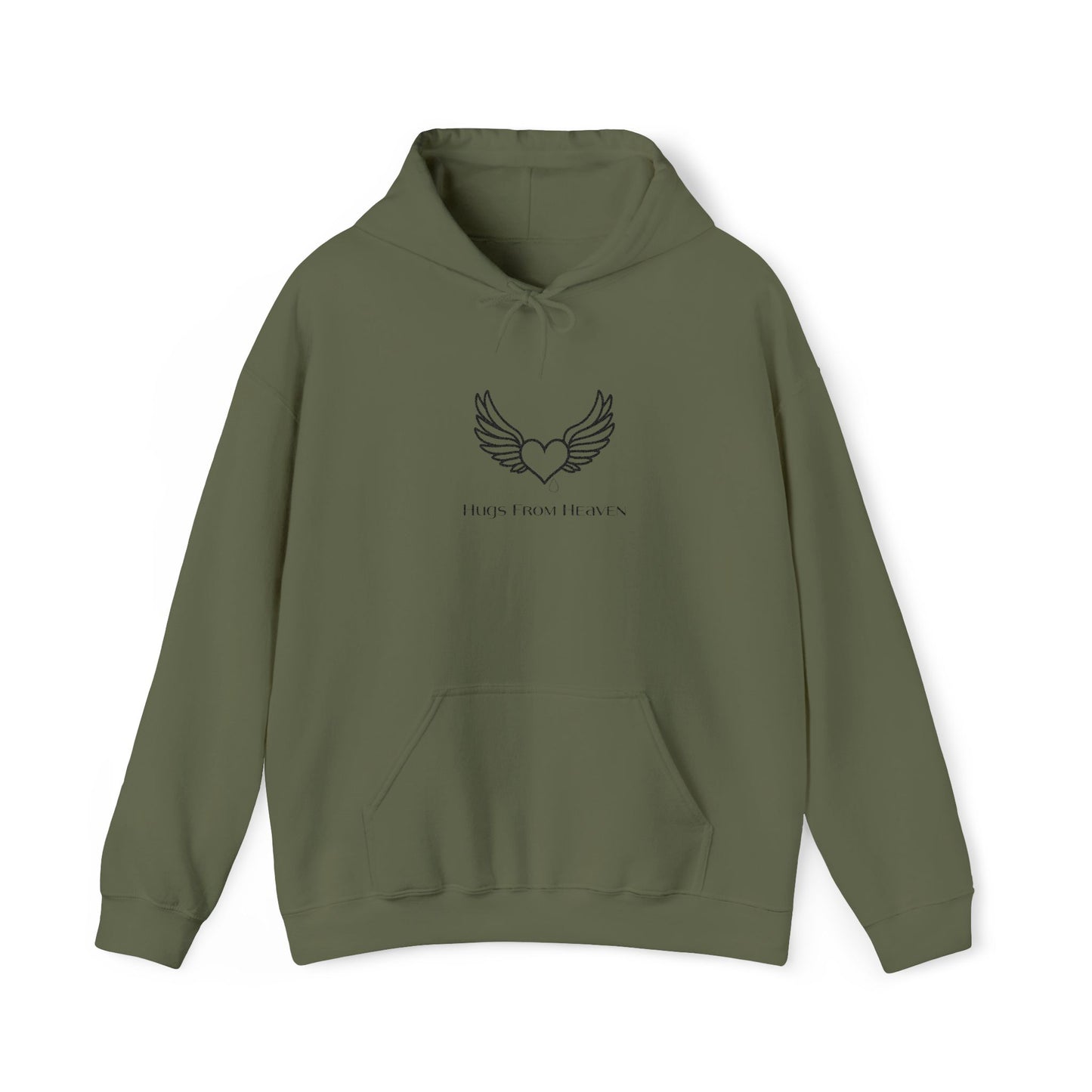 Hugs From Heaven Hoodie — Heart & Wings Memorial Sweatshirt