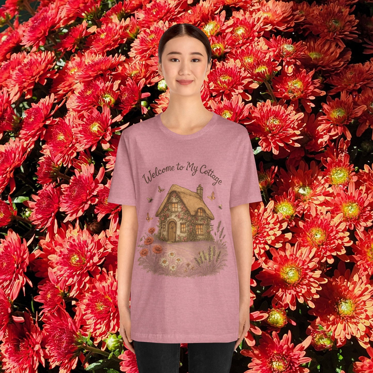 Cottage Tee - Relaxing English Countryside Short Sleeve Shirt