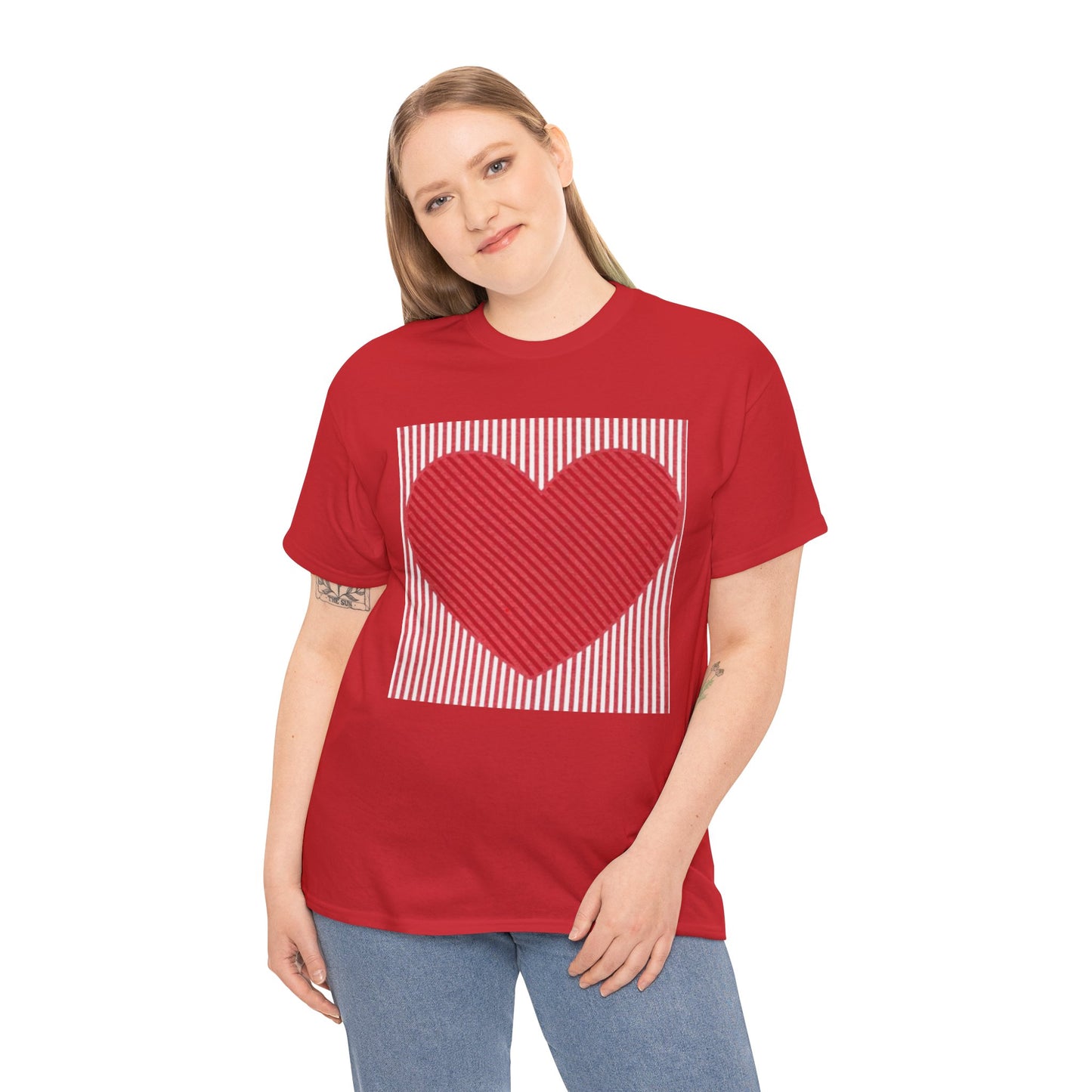 Valentines Hearts Tee, Retro Love Heart Graphic