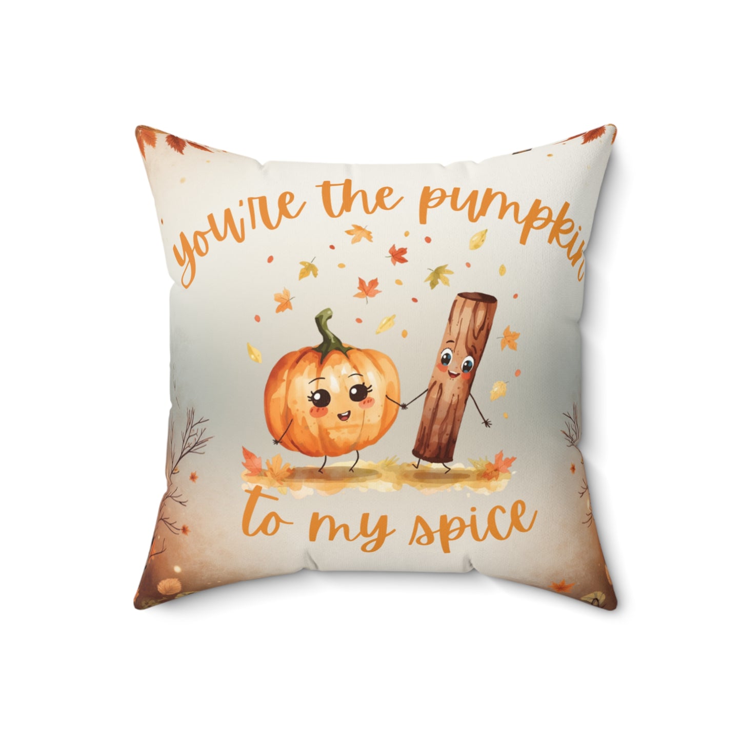 Pumpkin Spice Pillow, Fall Décor, Cozy Home Accent, Autumn Gift, Seasonal Cushion, Cute Harvest Pillow