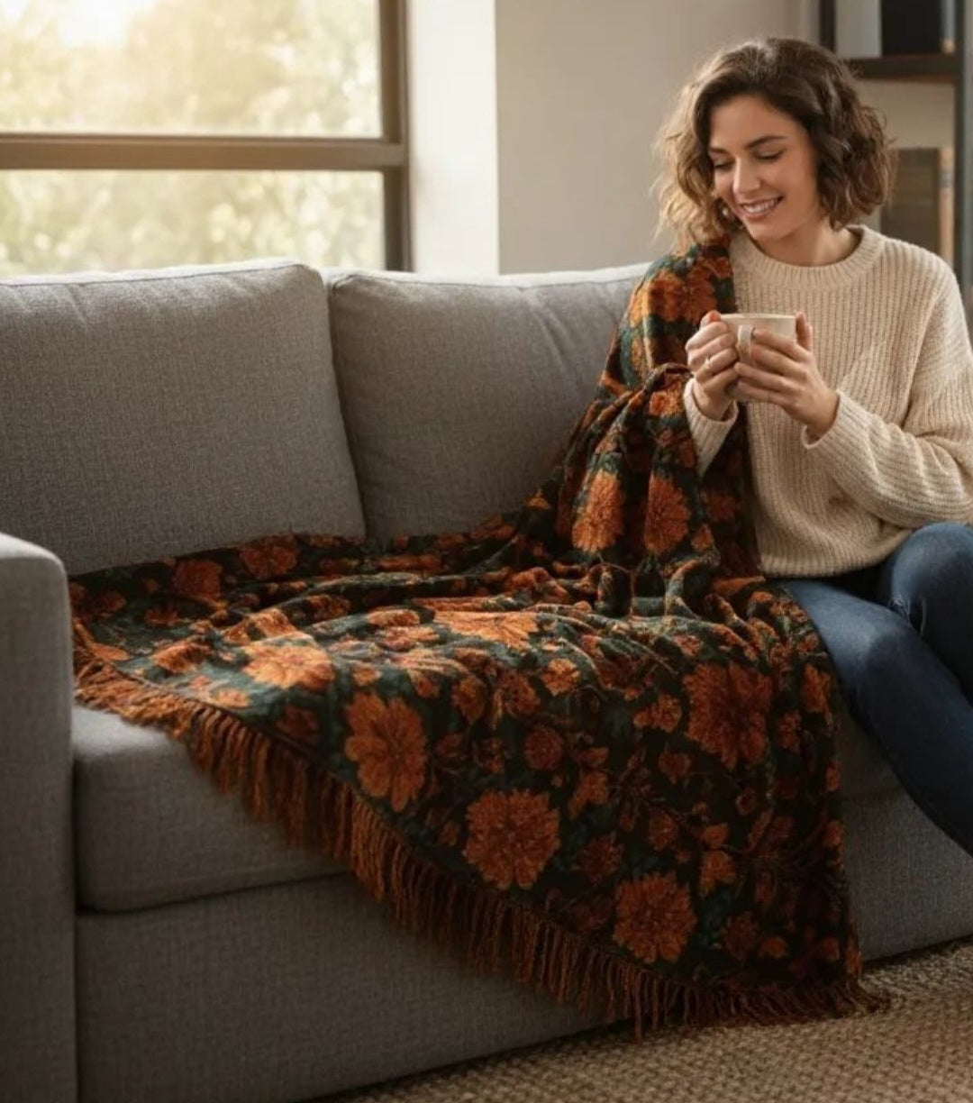 Fall Vibes Woven Blanket
