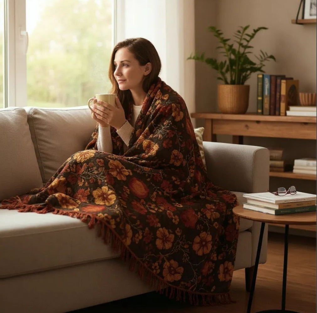 Fall Vibes Woven Blanket