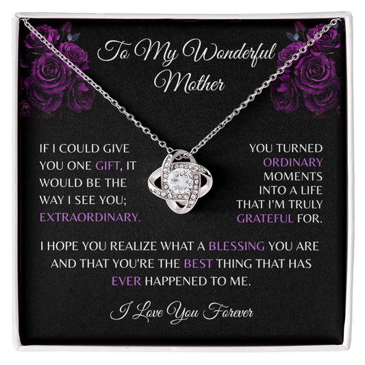 To My Wonderful Mother