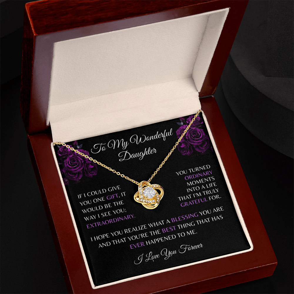 Daughter Necklace and Message Card