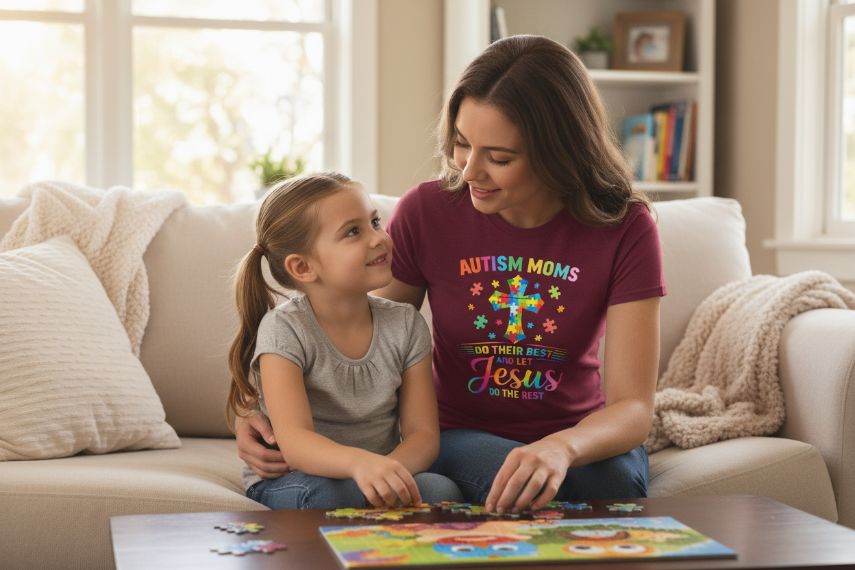 Autism Moms Inspirational T-Shirt