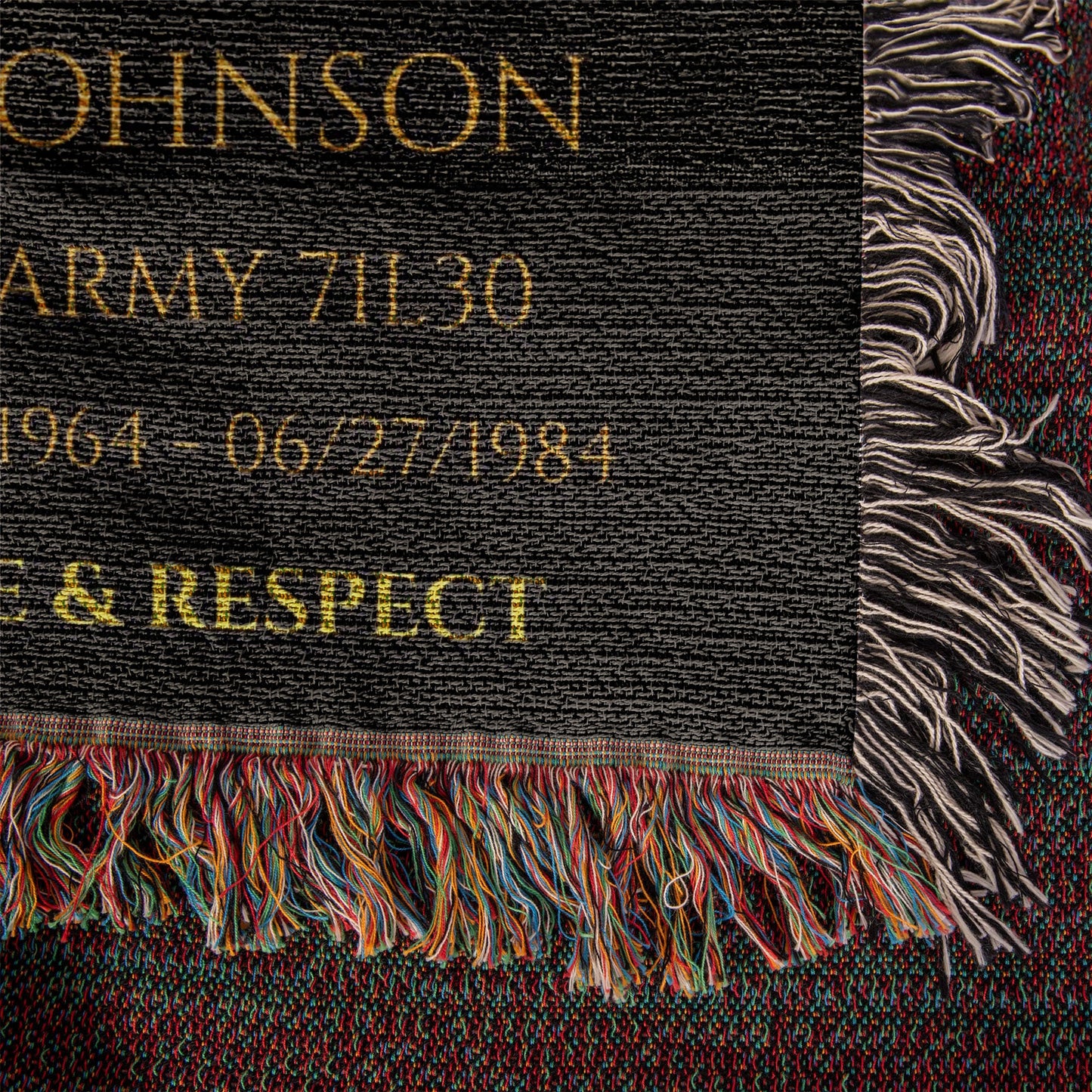 Personalized Veteran Wall Display Blanket – A Daily Tribute of Honor for a Living Service Member